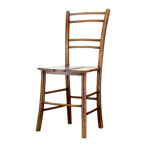 Rustic Stained Wood Chair