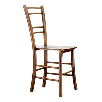 Rustic Wood Chair Angle 3