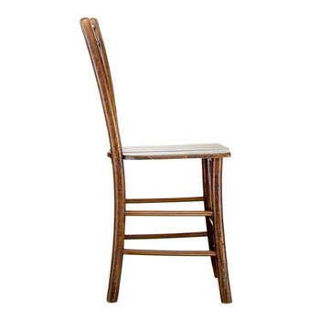 Rustic Wood Chair Angle 5